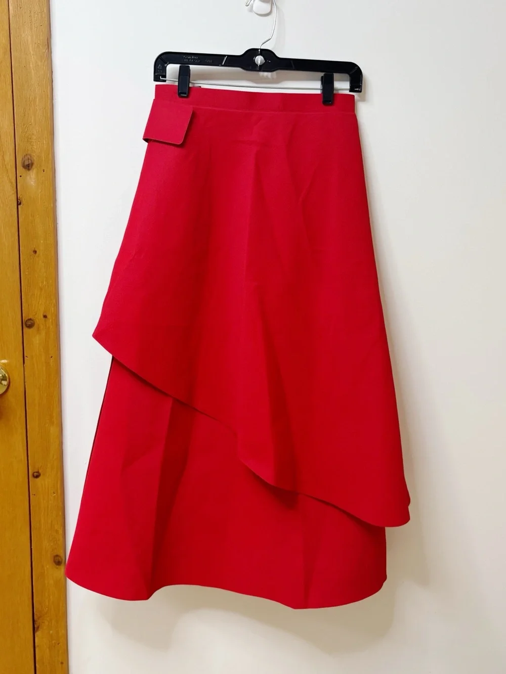 Tory Burch Crepe Asymmetrical Wrap Skirt